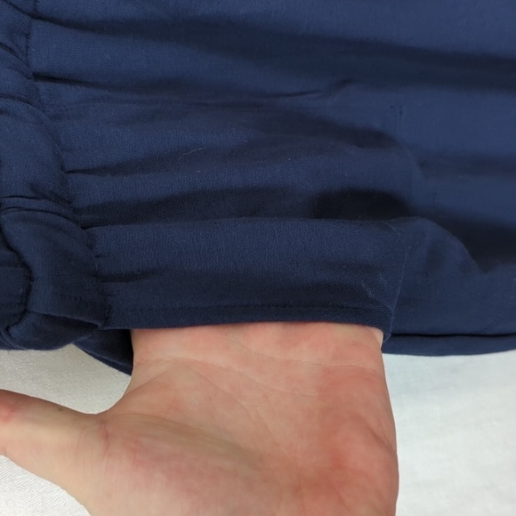 🍉 Lou & Grey Navy Blue Jersey Cinch Waist Tank Dress Size Extra Small - Picture 5 of 7